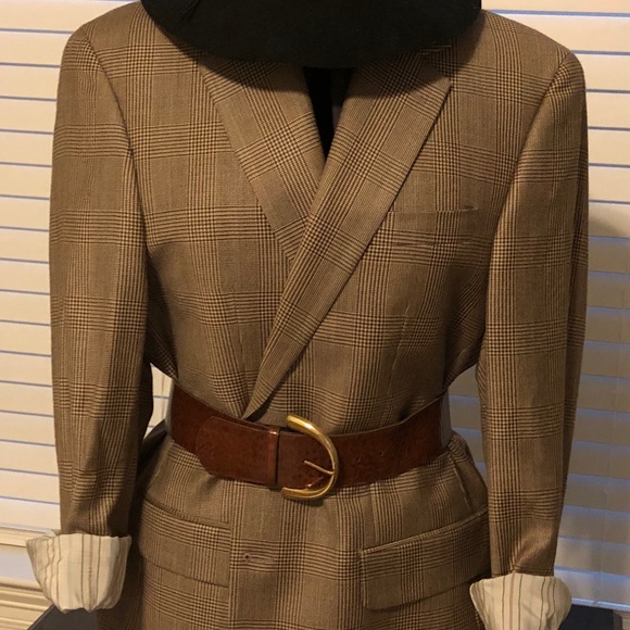 Ralph Lauren Jackets & Blazers - Ralph Lauren silk/wool plaid oversize jacket 8/10